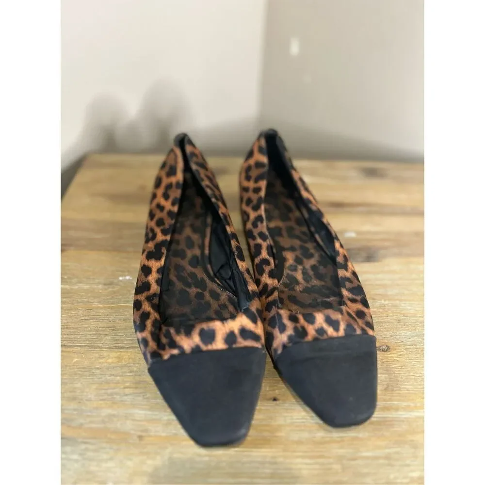 Zara leopard print flats